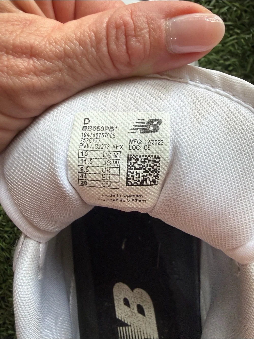 New Balance 550 Men’s White Low-Top Sneakers